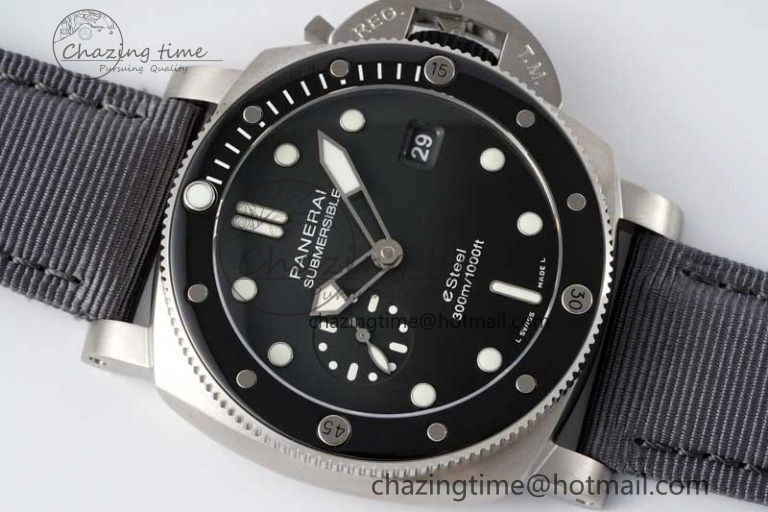PAM1288 Y SBF 1:1 Best Edition Gray Dial on Gray Nylon Strap P Tailored 8349