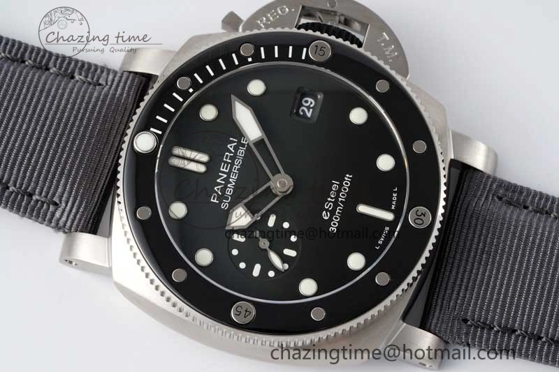 PAM1288 Y SBF 1:1 Best Edition Gray Dial on Gray Nylon Strap P Tailored 8349