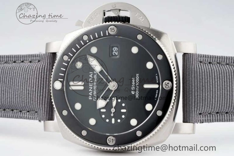 PAM1288 Y SBF 1:1 Best Edition Gray Dial on Gray Nylon Strap P Tailored 8349