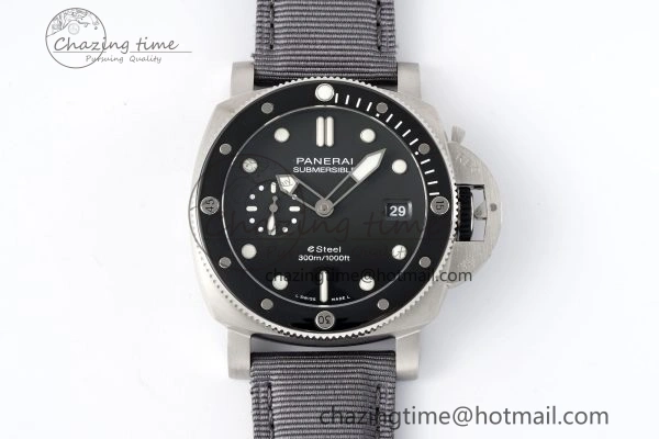 PAM1288 Y VSF 1:1 Best Edition Gray Dial on Gray Nylon Strap P Snug 8340