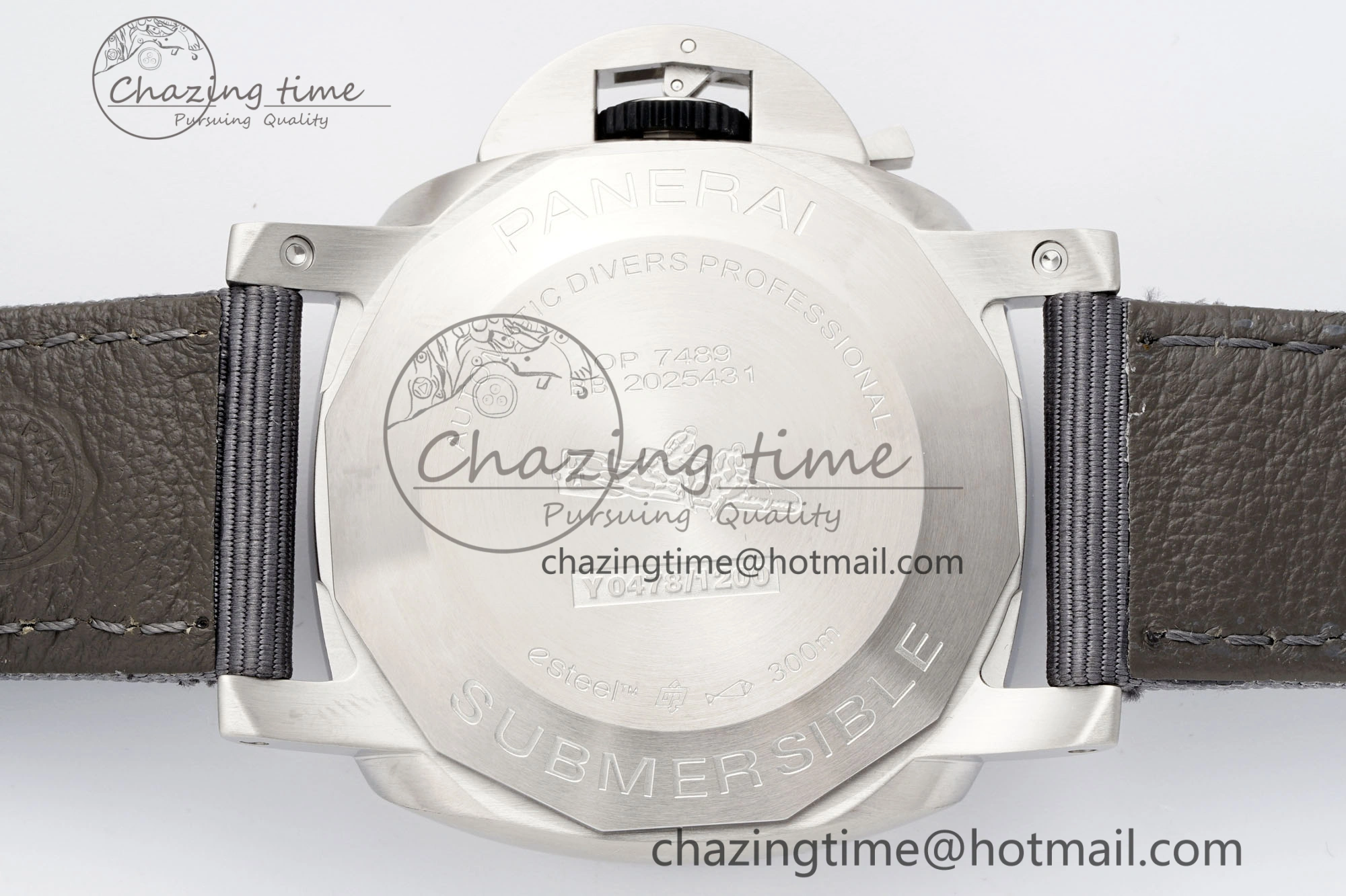 PAM1288 Y VSF 1:1 Best Edition Gray Dial on Gray Nylon Strap P Snug 8340