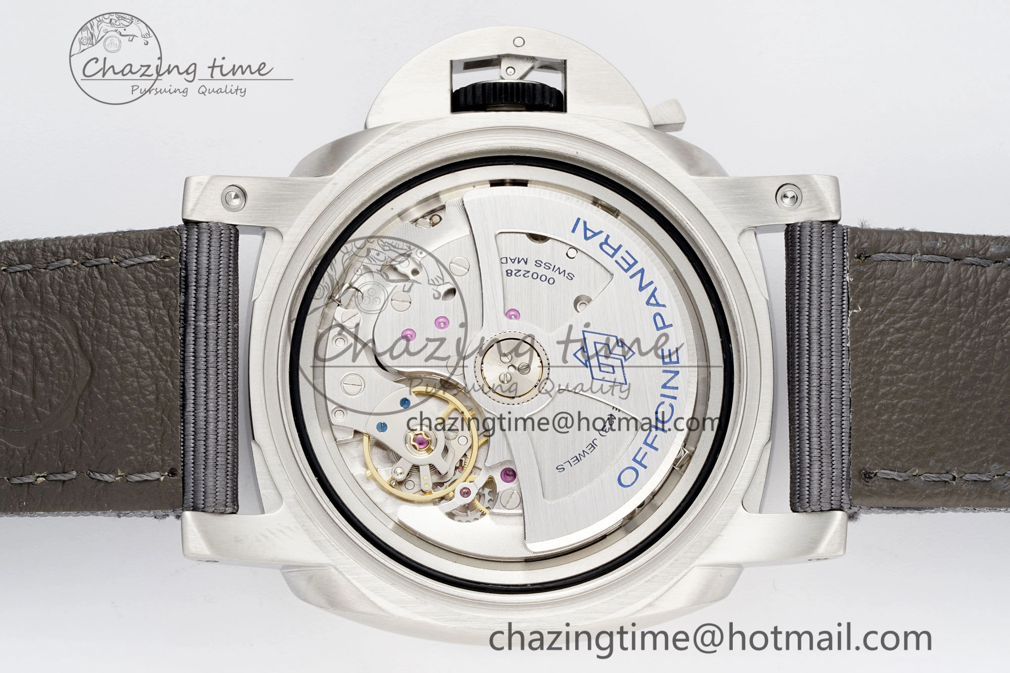 PAM1288 Y VSF 1:1 Best Edition Gray Dial on Gray Nylon Strap P Snug 8340
