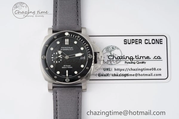 PAM1288 Y VSF 1:1 Best Edition Gray Dial on Gray Nylon Strap P Snug 8340