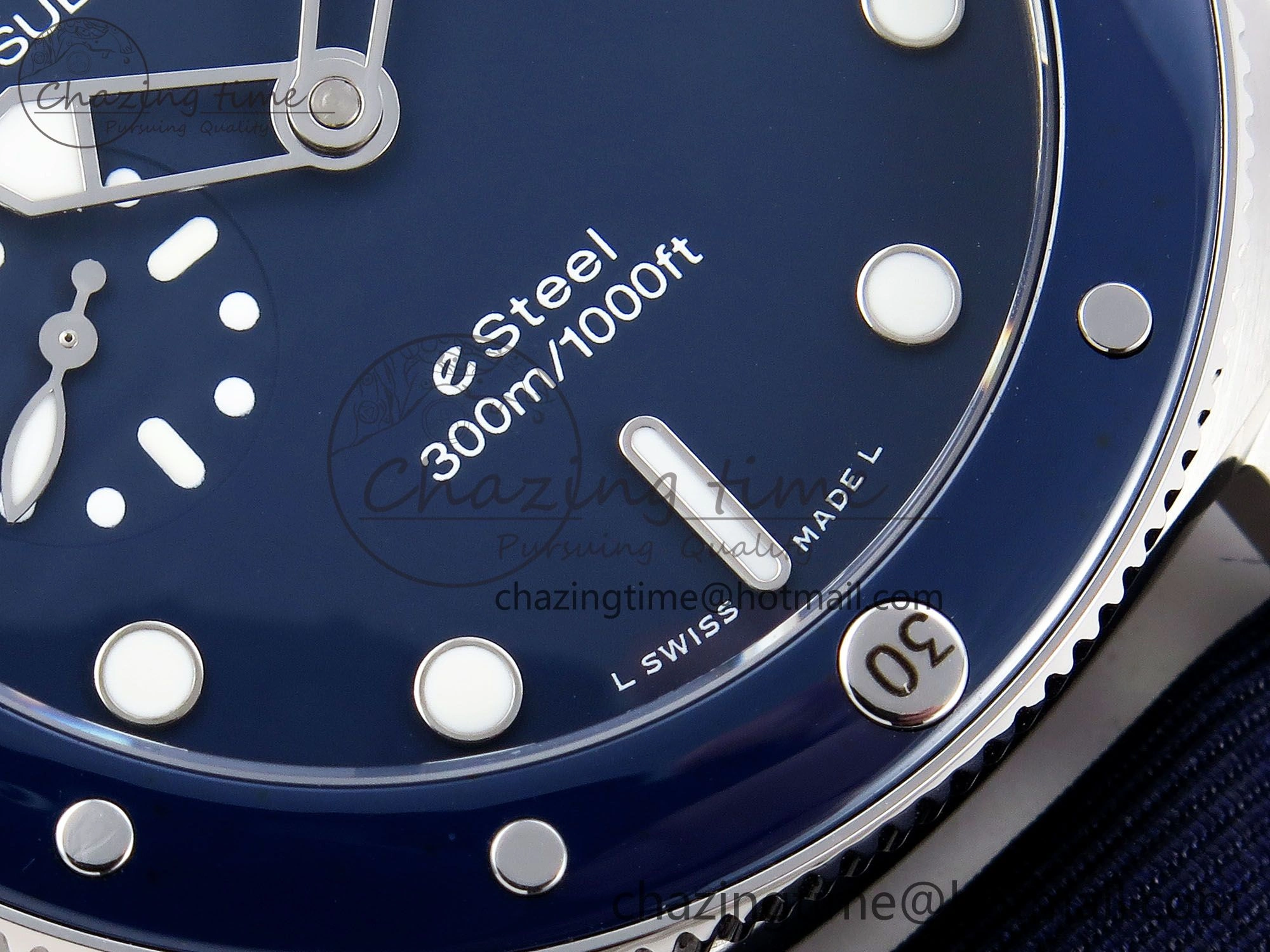 PAM1289 V TTF 1:1 Best Edition Blue Dial on Blue Nylon Strap P Durable 8323