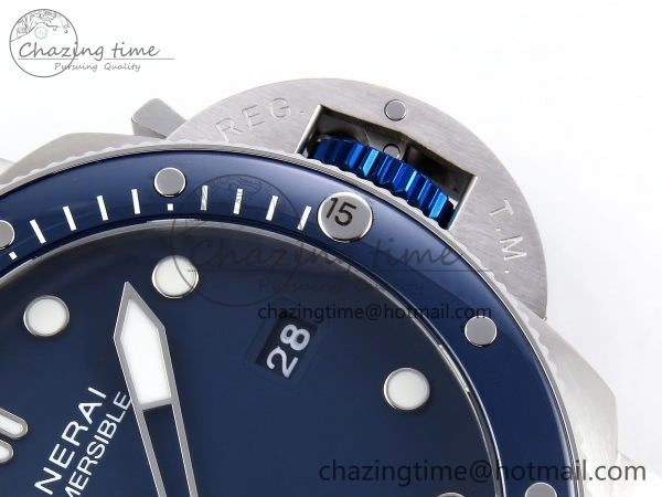 PAM1289 V TTF 1:1 Best Edition Blue Dial on Blue Nylon Strap P Durable 8323
