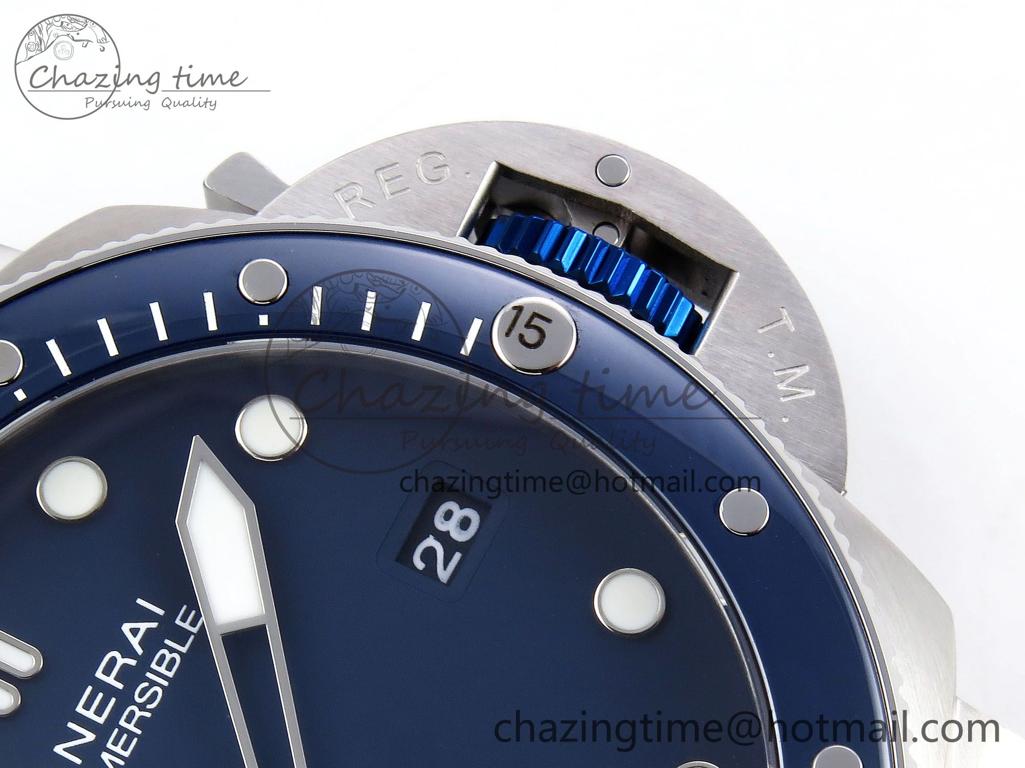 PAM1289 V TTF 1:1 Best Edition Blue Dial on Blue Nylon Strap P Durable 8323