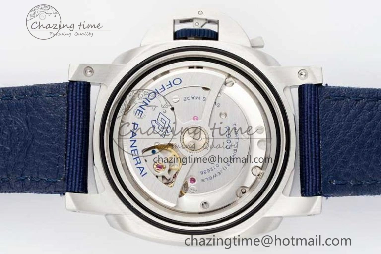 PAM1289 Y SBF 1:1 Best Edition Blue Dial on Blue Nylon Strap P SoftTouch 8353