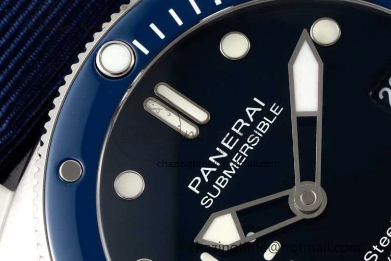 PAM1289 Y SBF 1:1 Best Edition Blue Dial on Blue Nylon Strap P SoftTouch 8353
