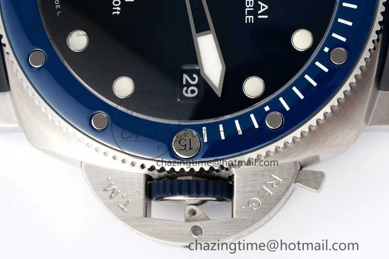 PAM1289 Y SBF 1:1 Best Edition Blue Dial on Blue Nylon Strap P SoftTouch 8353