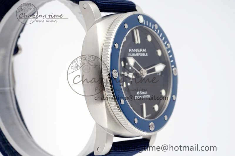 PAM1289 Y SBF 1:1 Best Edition Blue Dial on Blue Nylon Strap P SoftTouch 8353