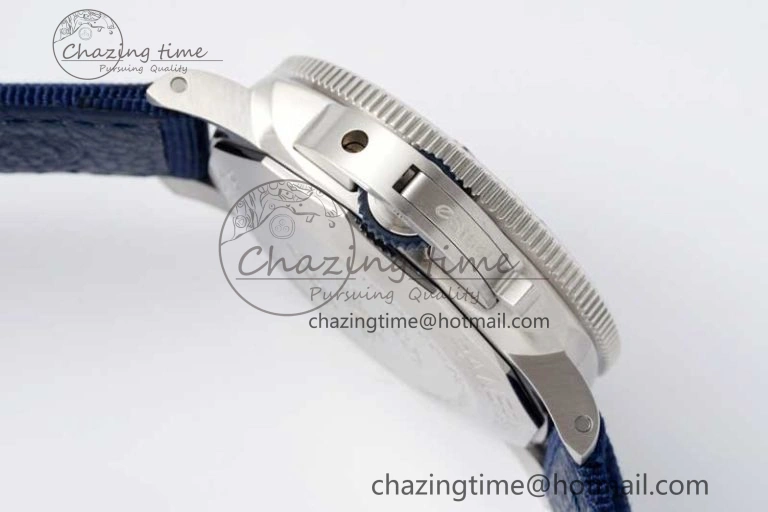 PAM1289 Y SBF 1:1 Best Edition Blue Dial on Blue Nylon Strap P SoftTouch 8353