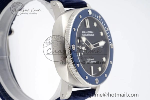 Flexible PAM1289 Y VSF 1:1 Best Edition Blue Dial on Blue Nylon Strap P 8343