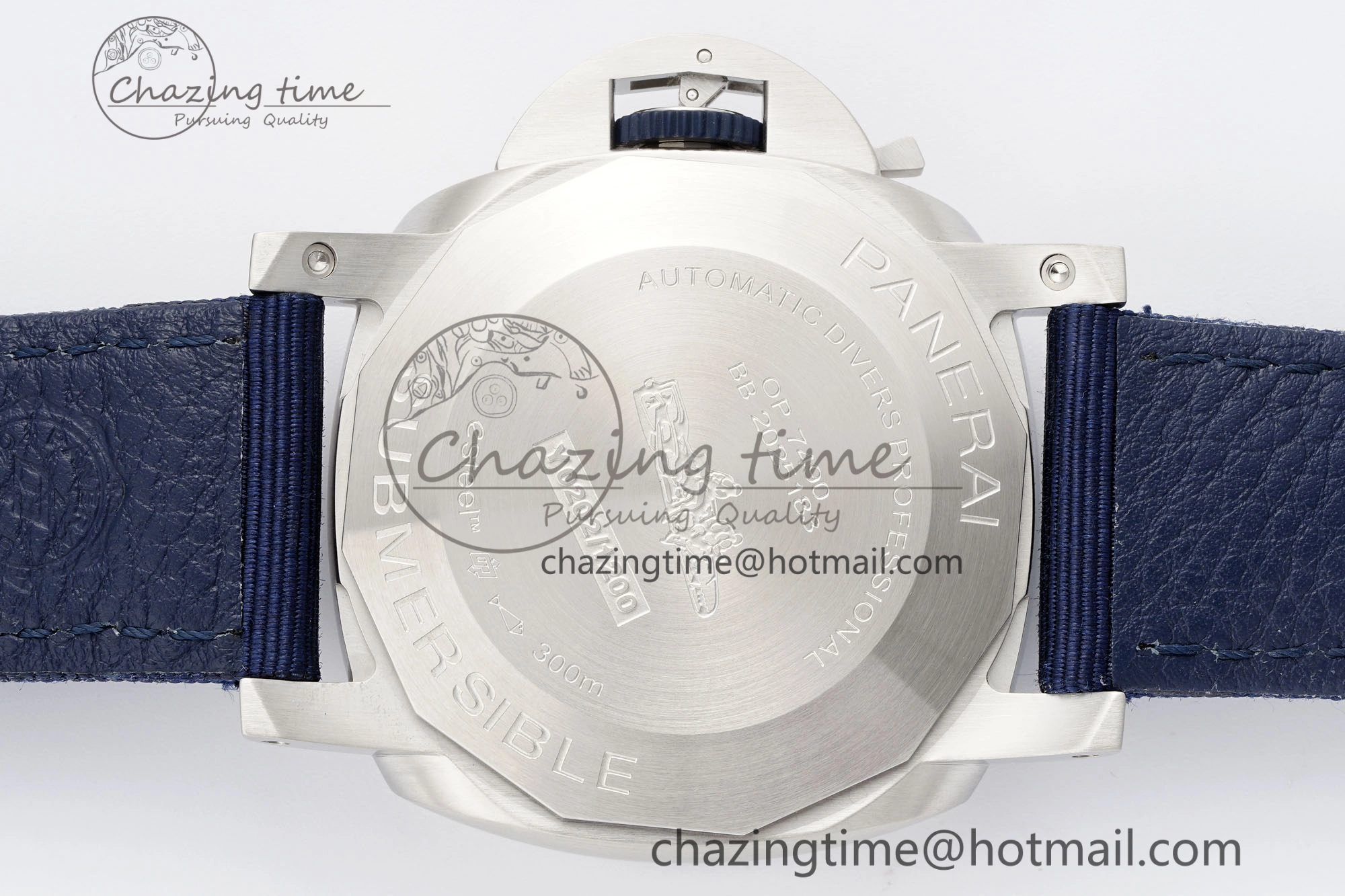Flexible PAM1289 Y VSF 1:1 Best Edition Blue Dial on Blue Nylon Strap P 8343