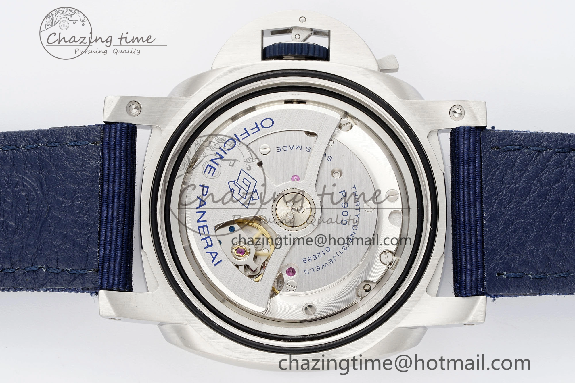 Flexible PAM1289 Y VSF 1:1 Best Edition Blue Dial on Blue Nylon Strap P 8343