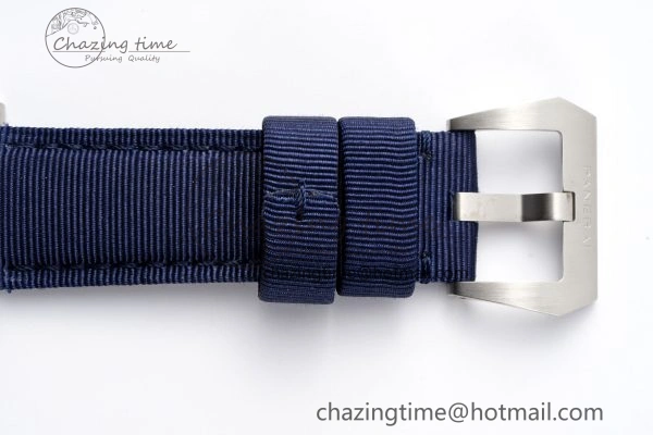 Flexible PAM1289 Y VSF 1:1 Best Edition Blue Dial on Blue Nylon Strap P 8343