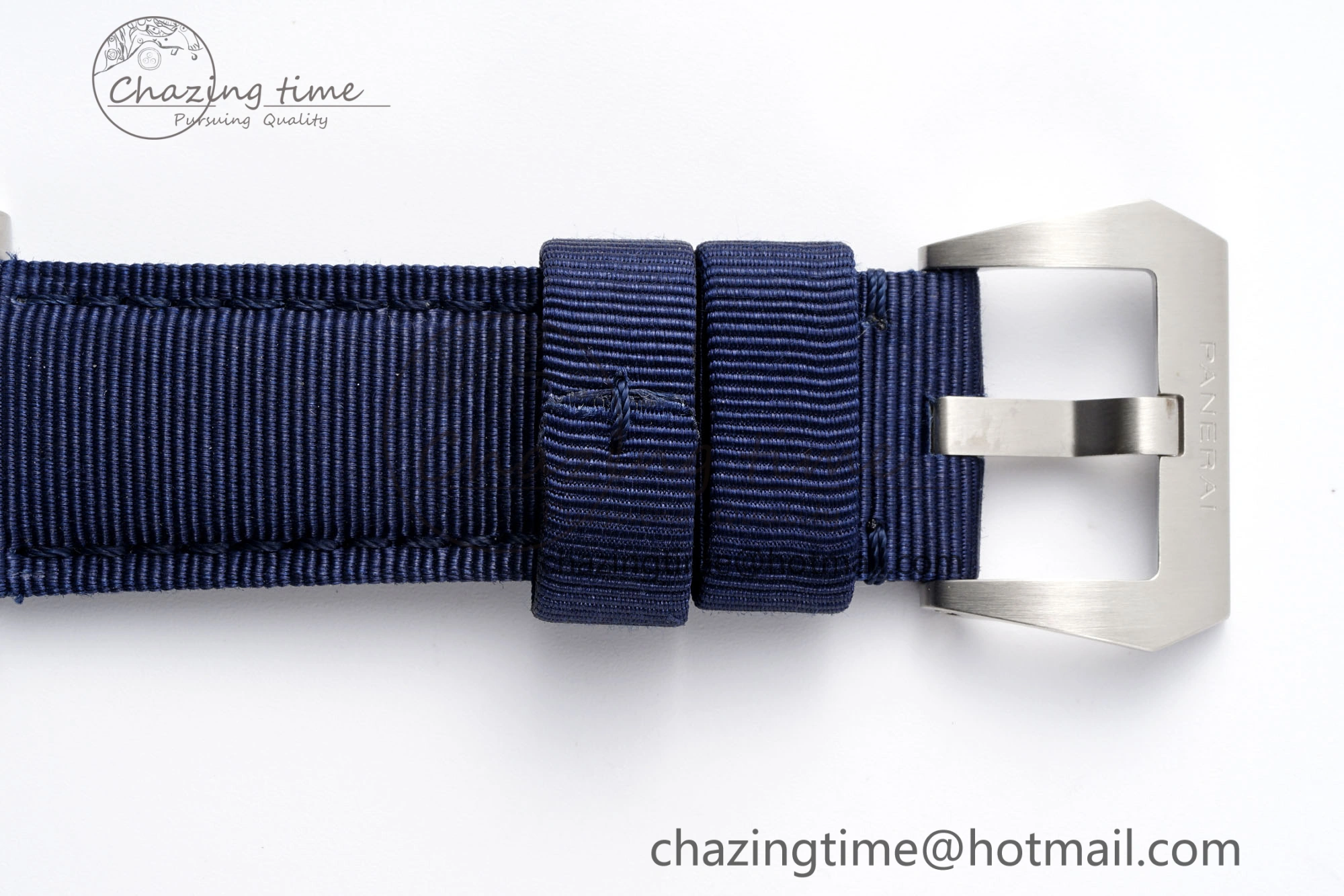 Flexible PAM1289 Y VSF 1:1 Best Edition Blue Dial on Blue Nylon Strap P 8343