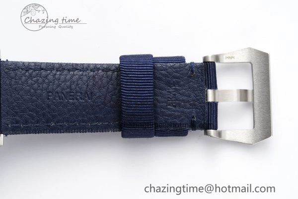 Flexible PAM1289 Y VSF 1:1 Best Edition Blue Dial on Blue Nylon Strap P 8343