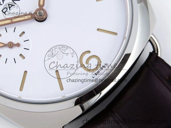 SmoothTexture PAM1292 Radiomir 40mm VSF 1:1 Best Edition White Dial on Brown Leather Strap P 8317