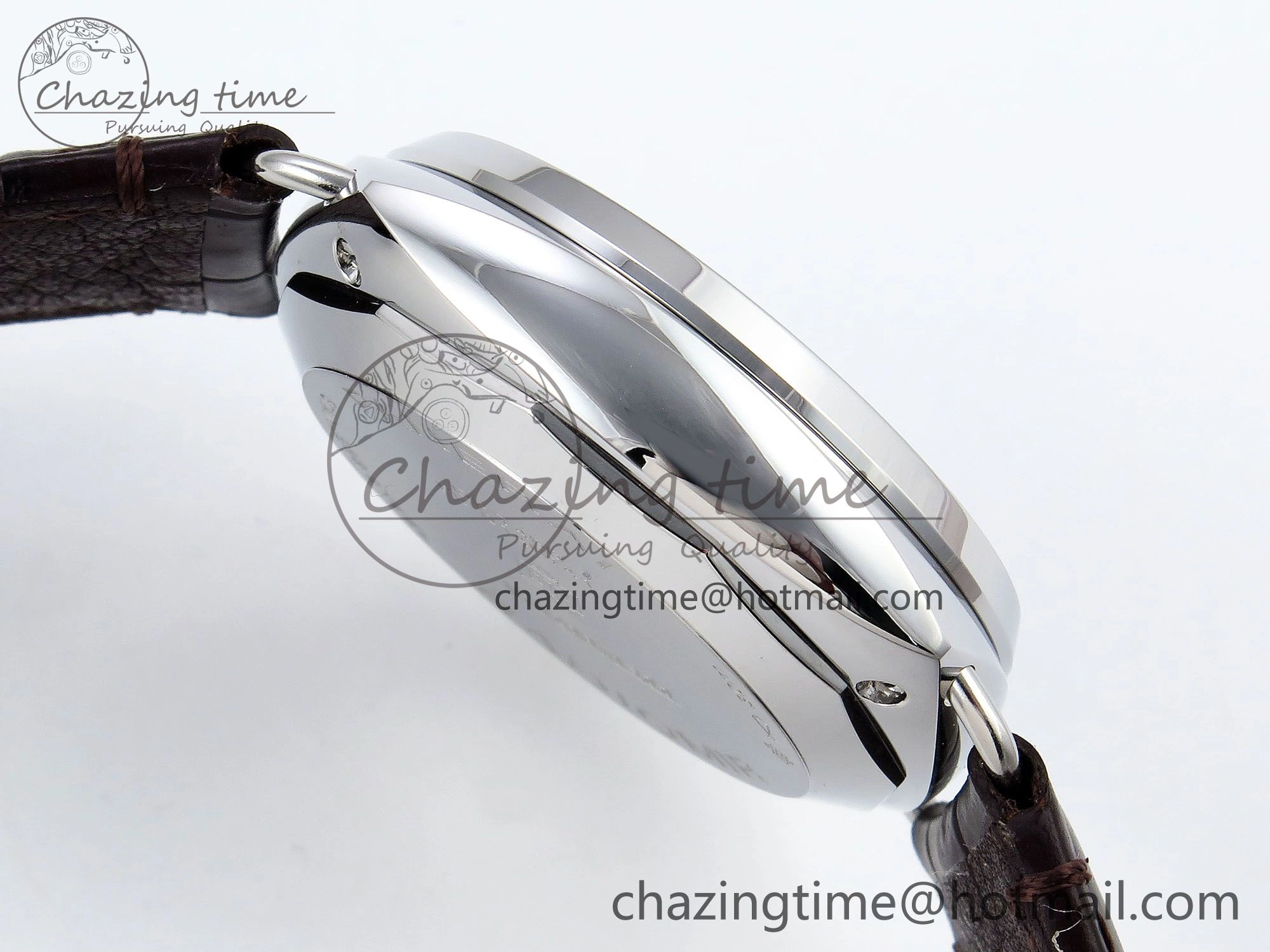 SmoothTexture PAM1292 Radiomir 40mm VSF 1:1 Best Edition White Dial on Brown Leather Strap P 8317
