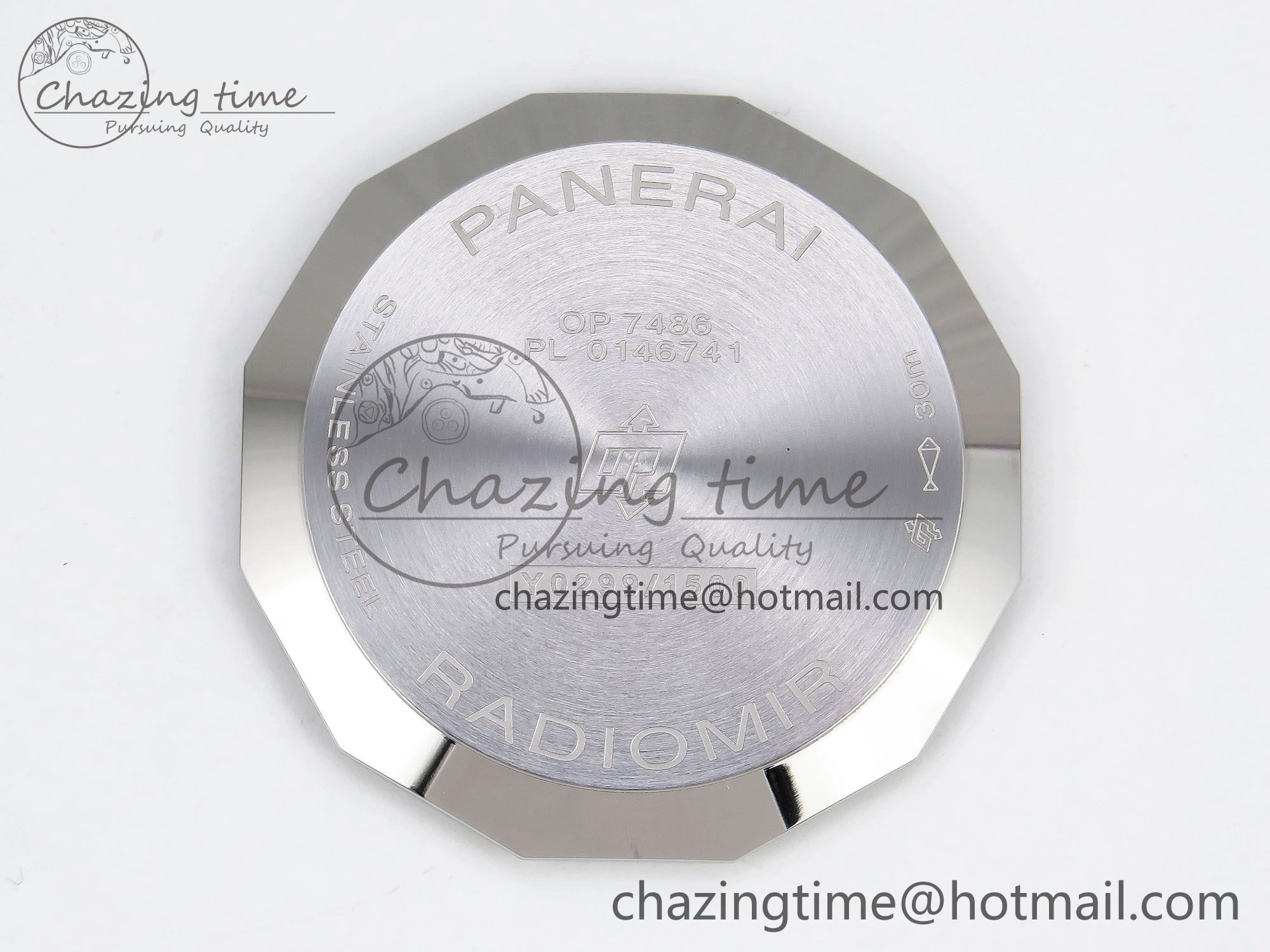 SmoothTexture PAM1292 Radiomir 40mm VSF 1:1 Best Edition White Dial on Brown Leather Strap P 8317