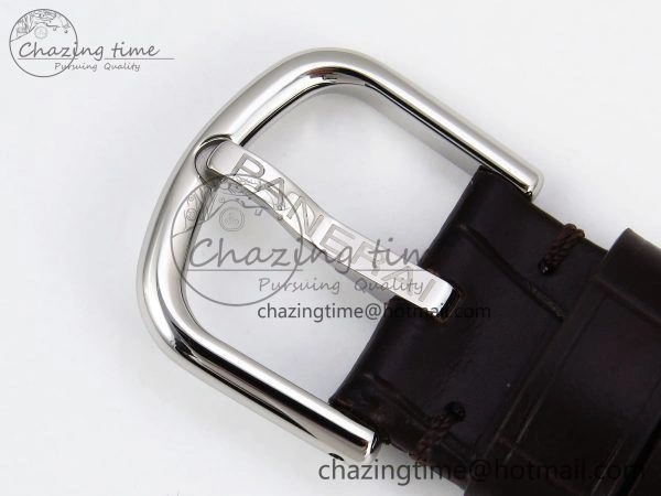 SmoothTexture PAM1292 Radiomir 40mm VSF 1:1 Best Edition White Dial on Brown Leather Strap P 8317