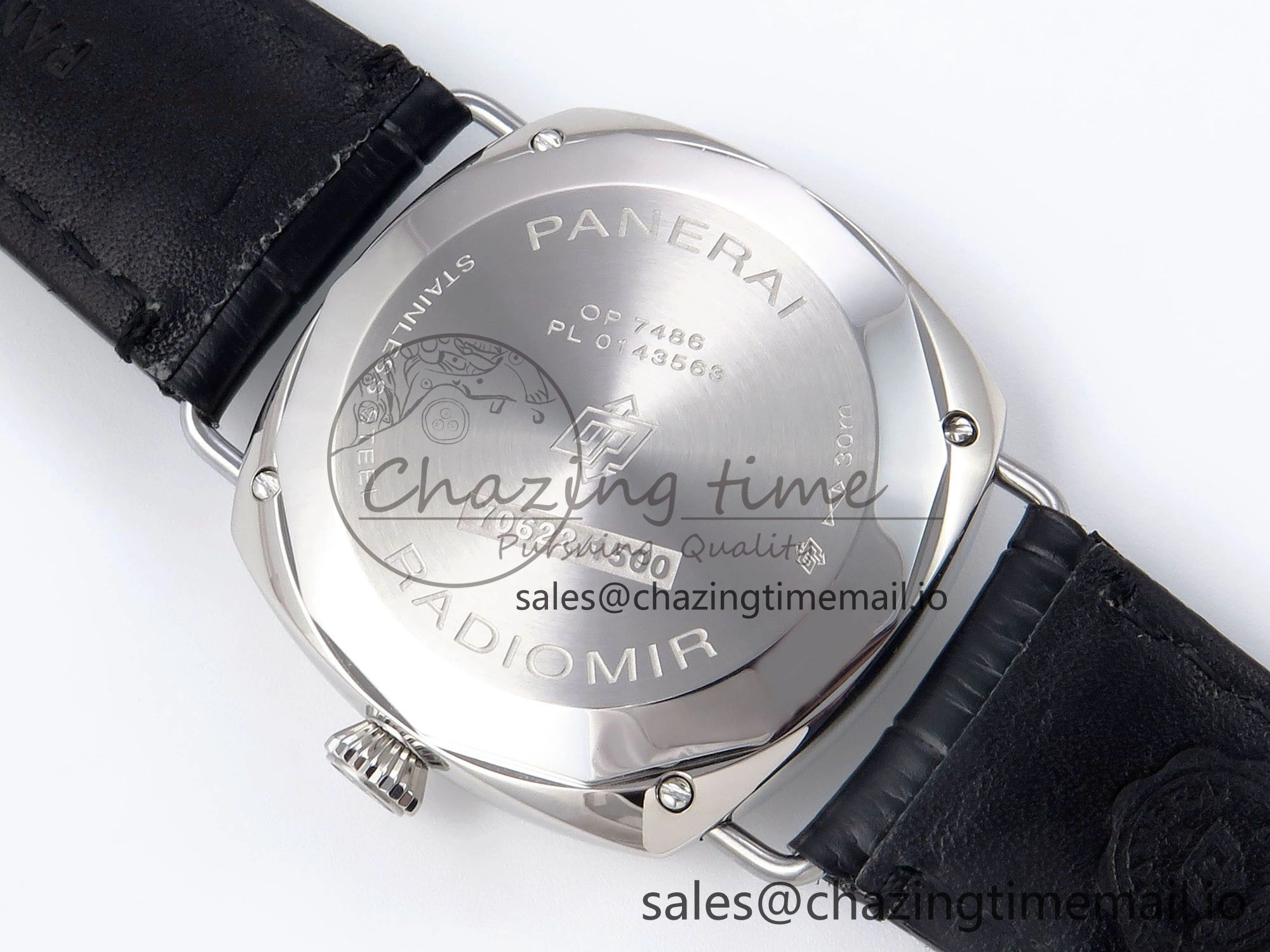 PAM1293 Y Radiomir TTF 1:1 Best Edition Blue Dial on Black Leather Strap P BestValue 8321