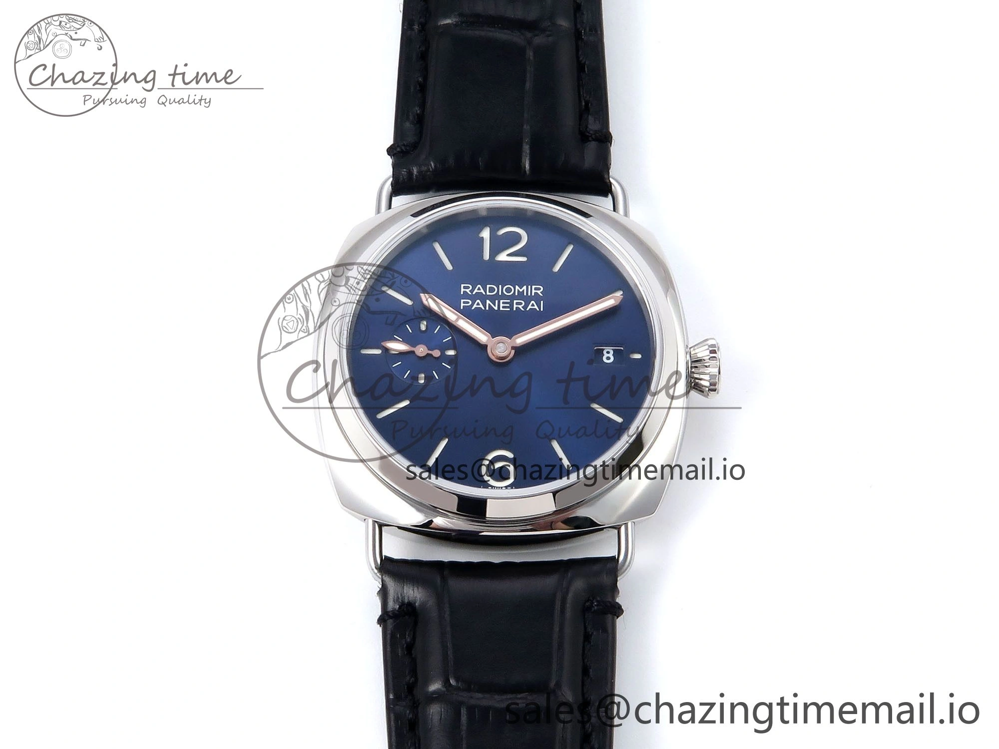 PAM1293 Y Radiomir TTF 1:1 Best Edition Blue Dial on Black Leather Strap P BestValue 8321