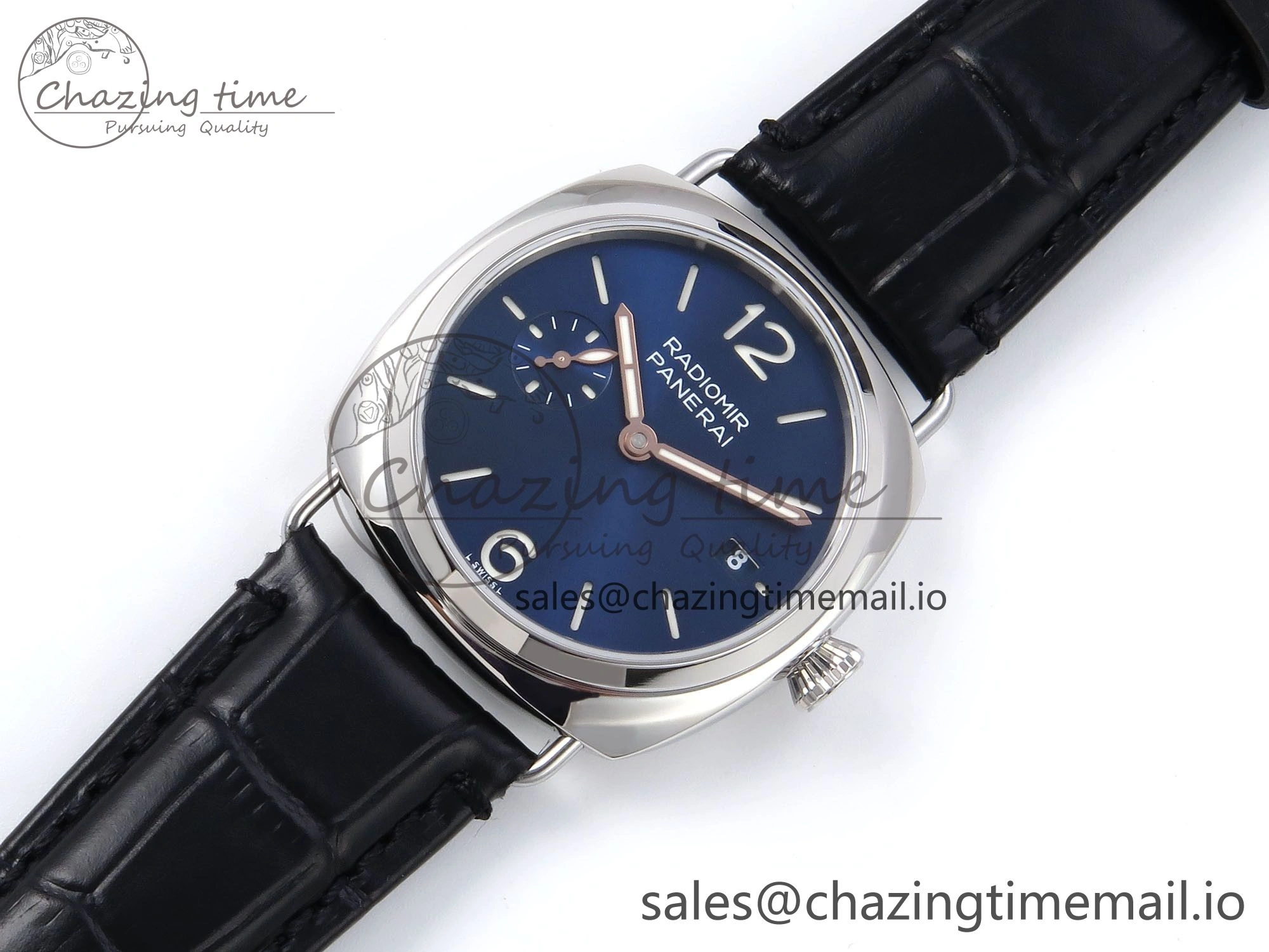 PAM1293 Y Radiomir TTF 1:1 Best Edition Blue Dial on Black Leather Strap P BestValue 8321