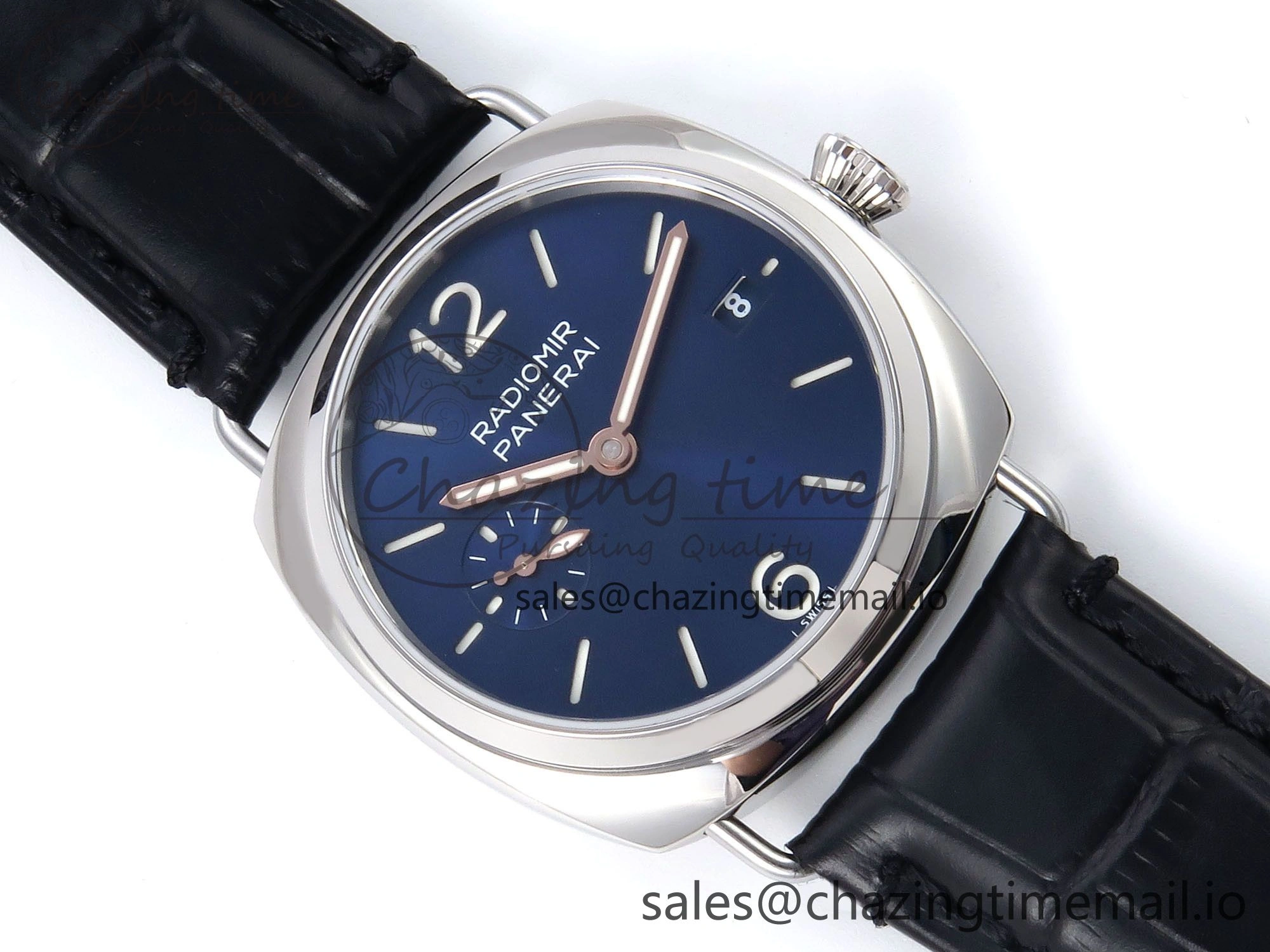 PAM1293 Y Radiomir TTF 1:1 Best Edition Blue Dial on Black Leather Strap P BestValue 8321