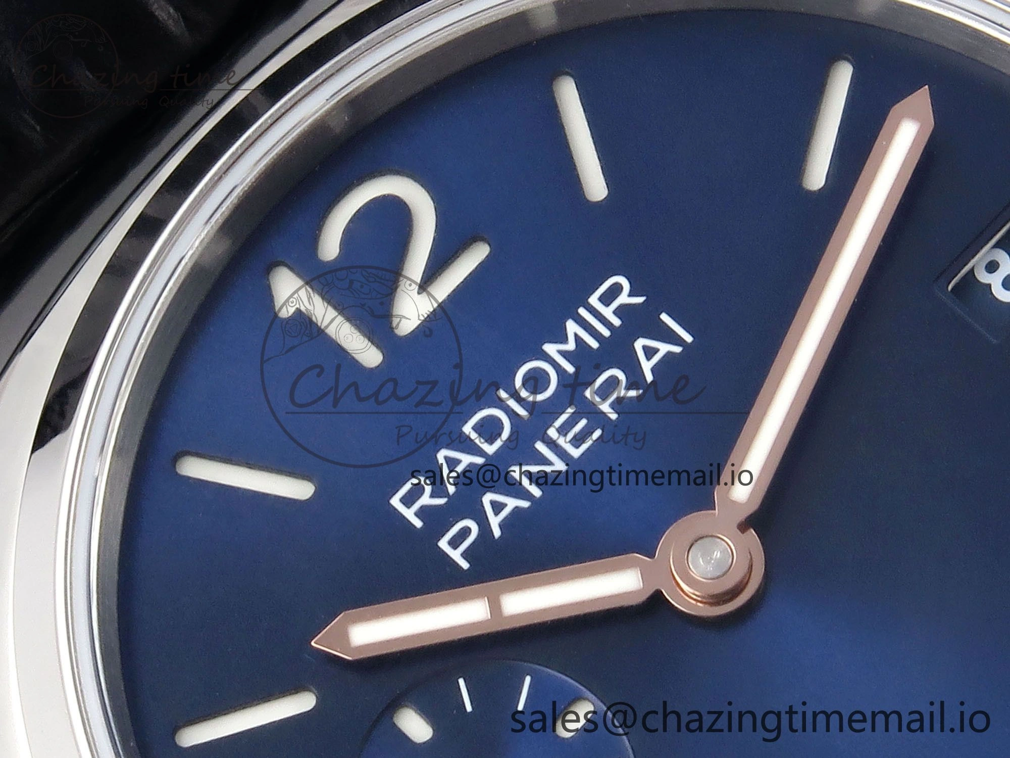 PAM1293 Y Radiomir TTF 1:1 Best Edition Blue Dial on Black Leather Strap P BestValue 8321
