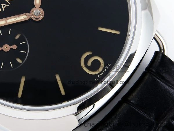 TopPick PAM1294 Radiomir 40mm VSF 1:1 Best Edition Black Dial on Black Leather Strap P 8316