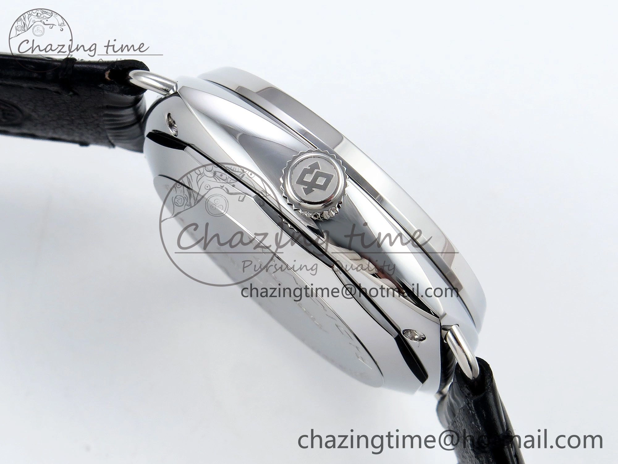 TopPick PAM1294 Radiomir 40mm VSF 1:1 Best Edition Black Dial on Black Leather Strap P 8316