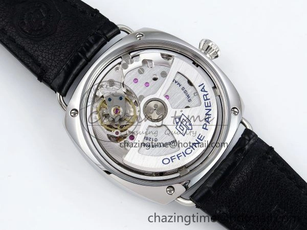 TopPick PAM1294 Radiomir 40mm VSF 1:1 Best Edition Black Dial on Black Leather Strap P 8316