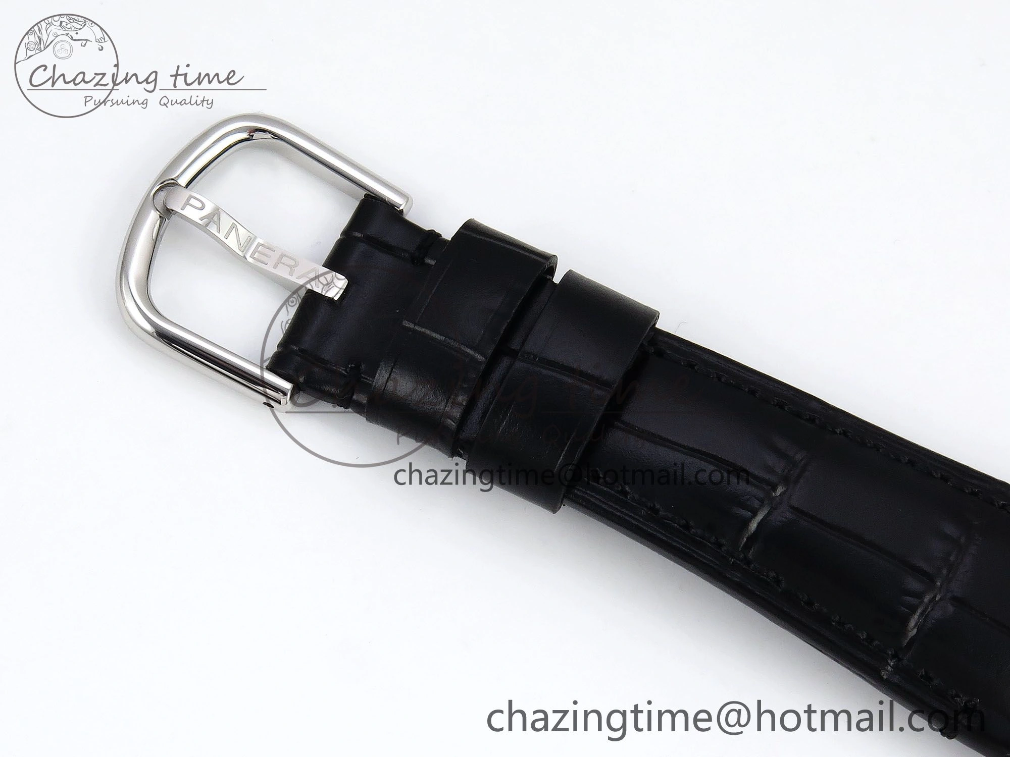TopPick PAM1294 Radiomir 40mm VSF 1:1 Best Edition Black Dial on Black Leather Strap P 8316