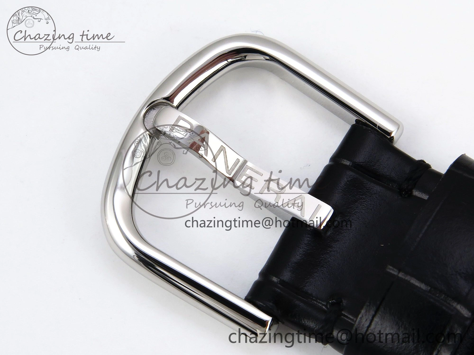 TopPick PAM1294 Radiomir 40mm VSF 1:1 Best Edition Black Dial on Black Leather Strap P 8316