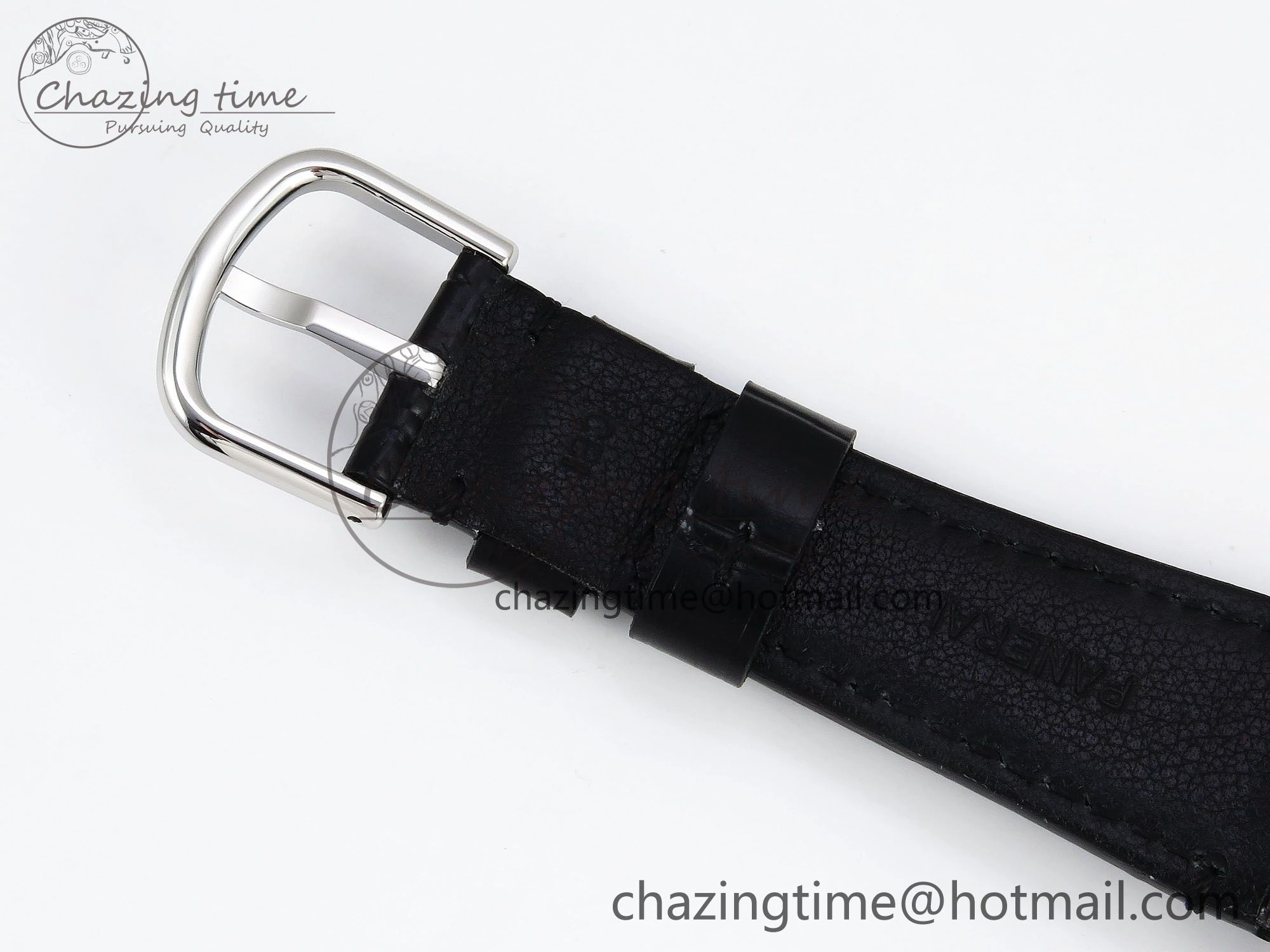 TopPick PAM1294 Radiomir 40mm VSF 1:1 Best Edition Black Dial on Black Leather Strap P 8316