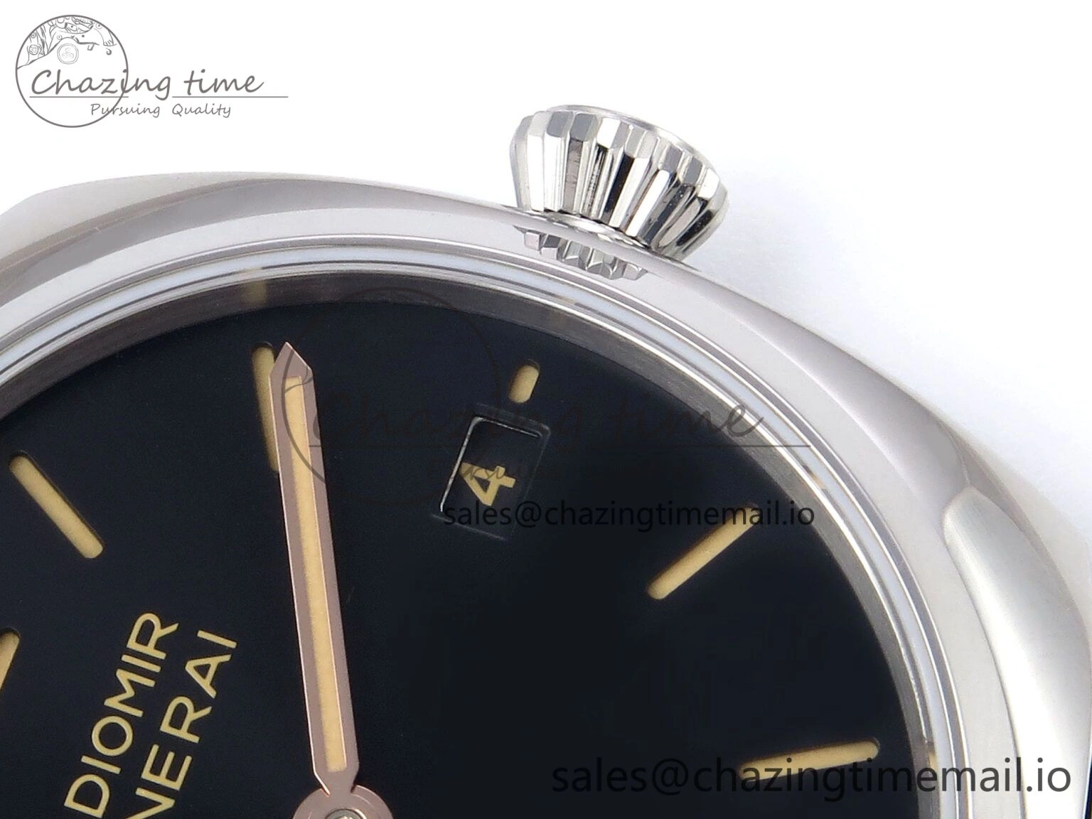 Tailored PAM1294 Y Radiomir TTF 1:1 Best Edition Black Dial on Black Leather Strap P 8311