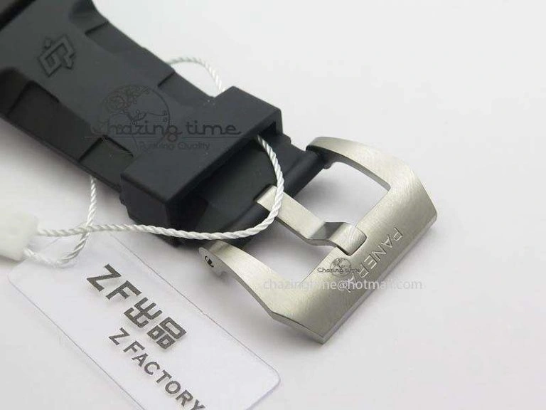 WaterResistant PAM1305 T Titanium ZF 1:1 Best Edition Black Dial On Black Rubber Strap P. 8441