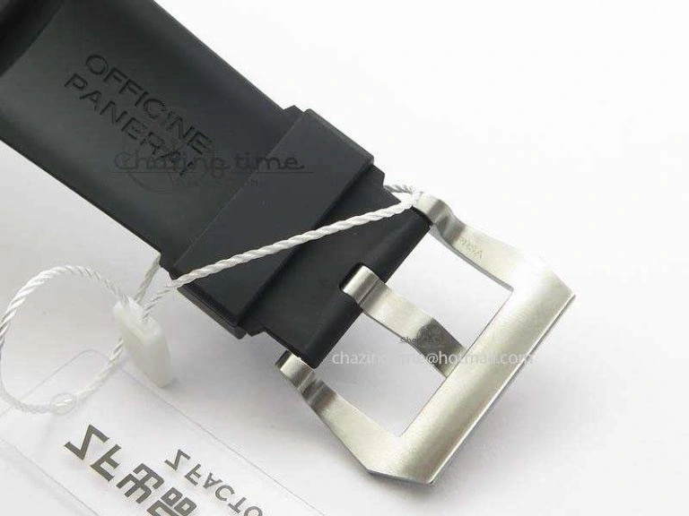 WaterResistant PAM1305 T Titanium ZF 1:1 Best Edition Black Dial On Black Rubber Strap P. 8441