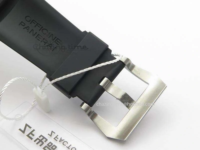 WaterResistant PAM1305 T Titanium ZF 1:1 Best Edition Black Dial On Black Rubber Strap P. 8441