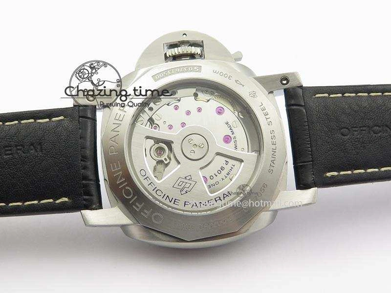 PAM1312 S V6F Best Edition Lite Black Dial On Black Leather Strap P Sporty 8496
