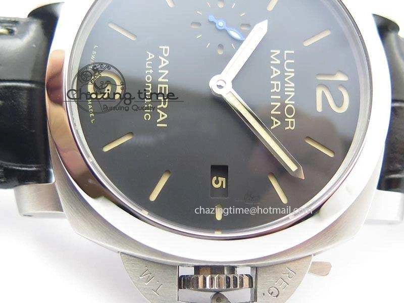 PAM1312 S V6F Best Edition Lite Black Dial On Black Leather Strap P Sporty 8496