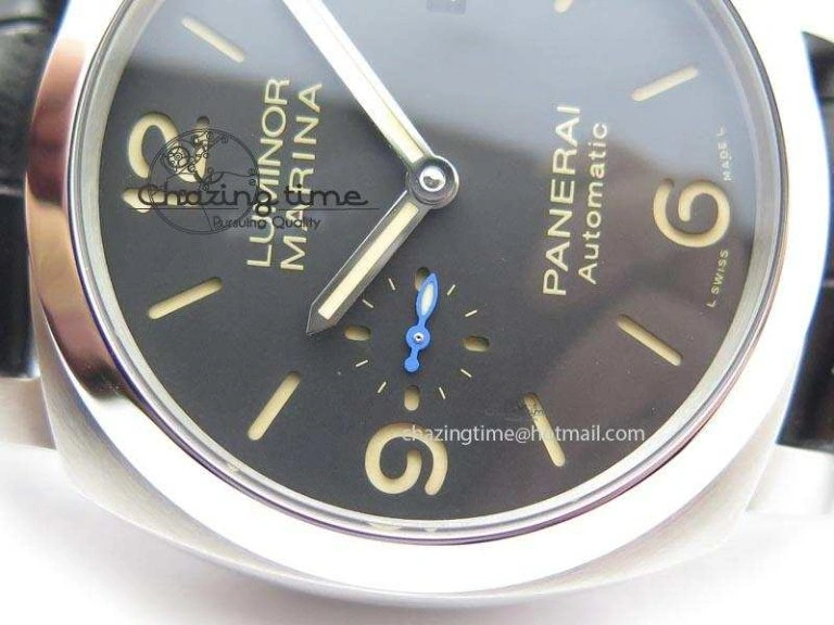 PAM1312 S V6F Best Edition Lite Black Dial On Black Leather Strap P Sporty 8496