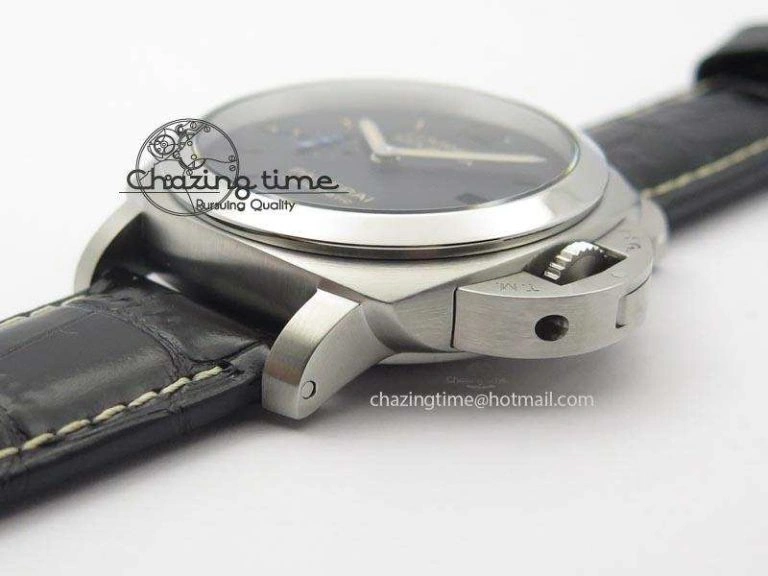 PAM1312 S V6F Best Edition Lite Black Dial On Black Leather Strap P Sporty 8496