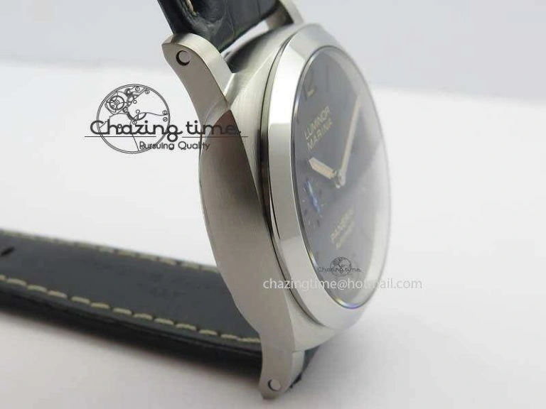 PAM1312 S ZF 1:1 Best Edition Black Dial On Black Leather Strap P ZipUp 8487