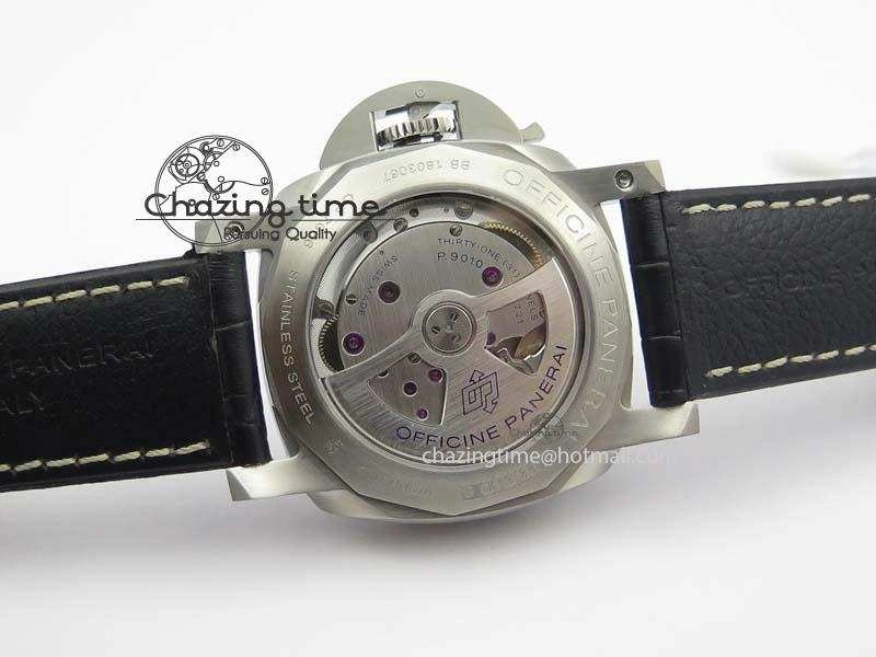 PAM1312 S ZF 1:1 Best Edition Black Dial On Black Leather Strap P ZipUp 8487