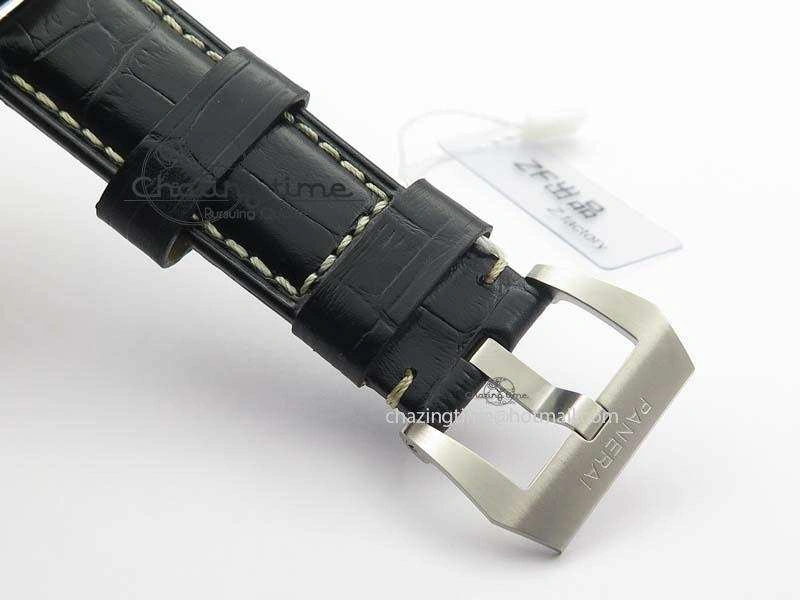 PAM1312 S ZF 1:1 Best Edition Black Dial On Black Leather Strap P ZipUp 8487