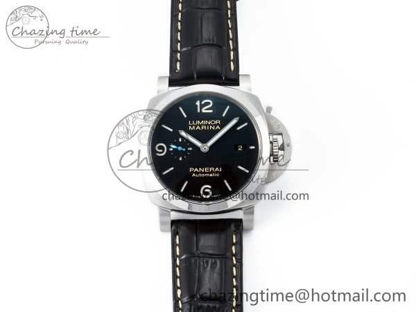 EyeCatching PAM1312 W TTF 1:1 Best Edition on Black Leather Strap P 8330