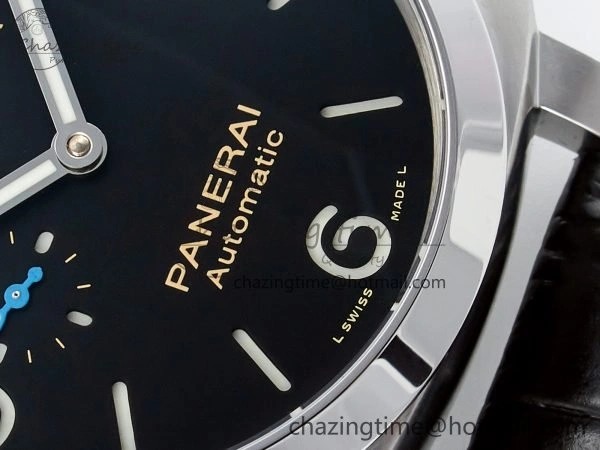 EyeCatching PAM1312 W TTF 1:1 Best Edition on Black Leather Strap P 8330