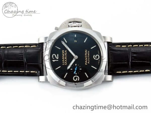 EyeCatching PAM1312 W TTF 1:1 Best Edition on Black Leather Strap P 8330